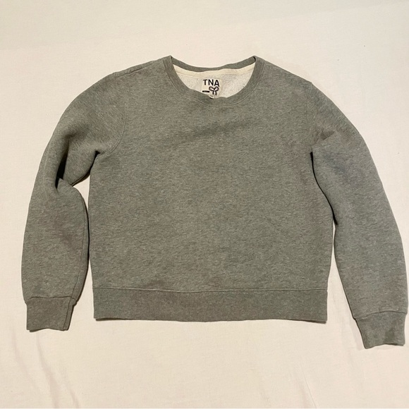 Aritzia TNA Sweatshirt Size Small Grey Long Sleeve Sweater - Picture 1 of 16